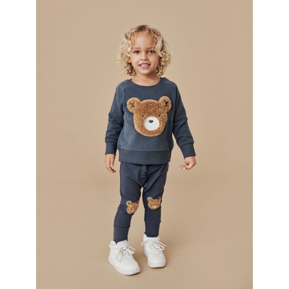Huxbaby Navy and Brown Bear Matching Set